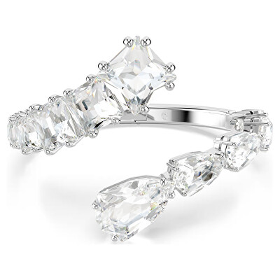 Swarovski - Oslnivý pevný náramek s čirými křišťály Matrix 5692519