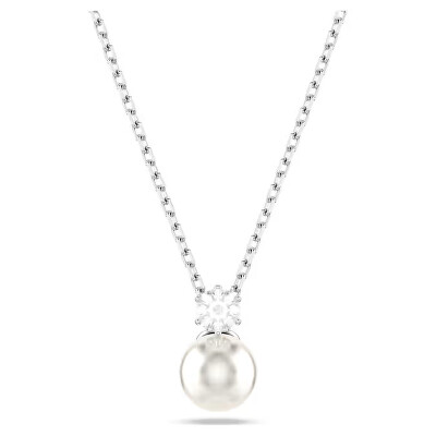 Swarovski - Nádherný náhrdelník s kříšťálovou perlou a zirkonem Matrix 5693897