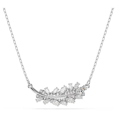 Swarovski - Náhrdelník s čirými zirkony Pírko Vienna 5756111