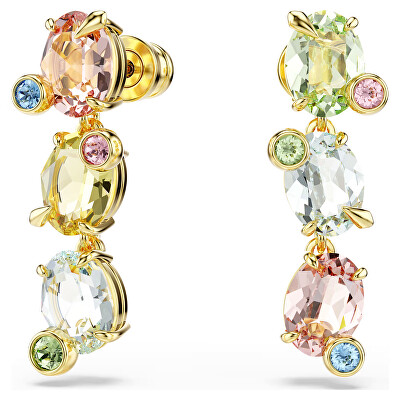Swarovski - Nepřehlédnutelné pozlacené náušnice Gema 5714815