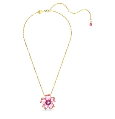 Swarovski - Nepřehlédnutelný pozlacený náhrdelník s krystaly Florere 5650569