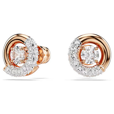 Swarovski - Okouzlijící bronzové náušnice se zirkony Dextera 5692258