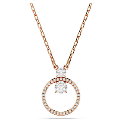 Swarovski - Okouzlující bronzový náhrdelník s krystaly Constella 5692266