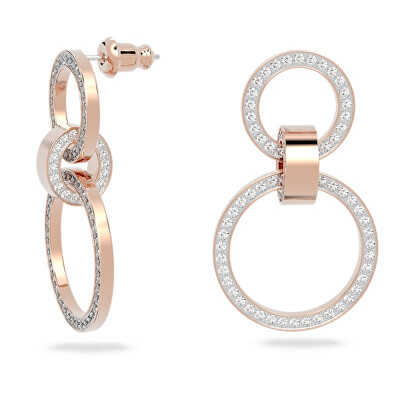 Swarovski - 2. JAKOST -  Originální bronzové náušnice s krystaly Hollow 5636502
