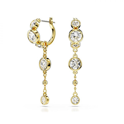 Swarovski - Originální pozlacené náušnice s křištály 2v1 Imber 5680097