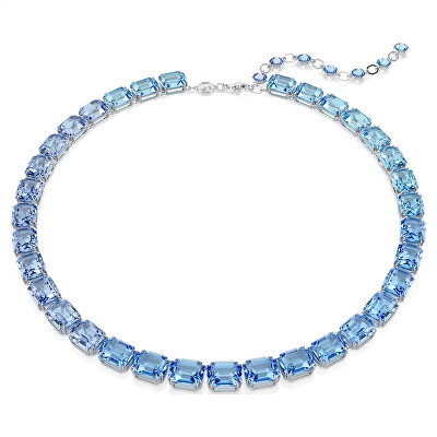 Swarovski - Oslnivý náhrdelník s modrými Swarovski krystaly Millenia 5694136