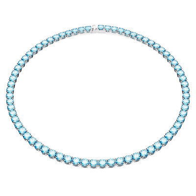 Swarovski - Oslnivý náhrdelník s modrými zirkony Matrix Tennis 5661187