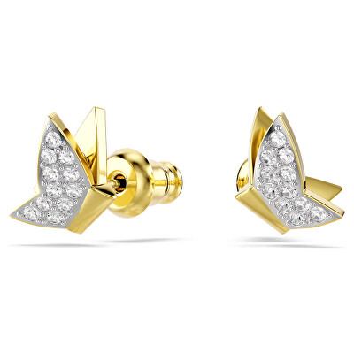 Swarovski - Peckové náušnice Motýl s krystaly Idyllia Lilia 5736070