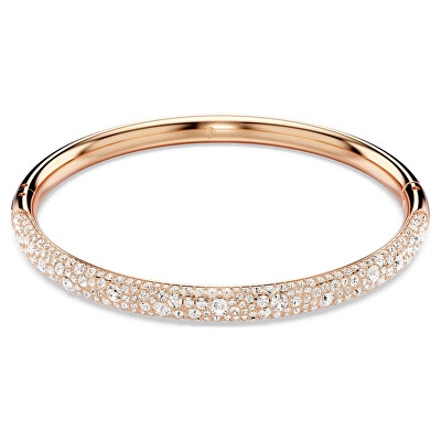 Swarovski - Pevný bronzový náramek s křišťály Sublima 568861