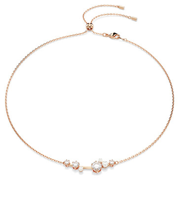 Swarovski - Pozlacený náhrdelník s křišťálovými perlami a zirkony Constella 5729504