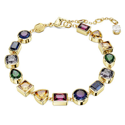 Swarovski - Pozlacený náramek s barevnými zirkony Imber 5662925