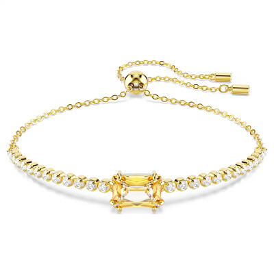 Swarovski - Pozlacený náramek se žlutým zirkonem Tennis Matrix 5730699