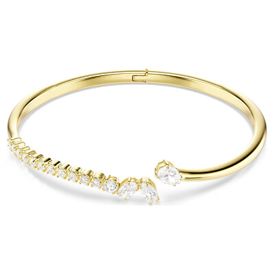 Swarovski - Brățară fixă placată cu aur cu zirconii Swarovski Mesmera 5761639