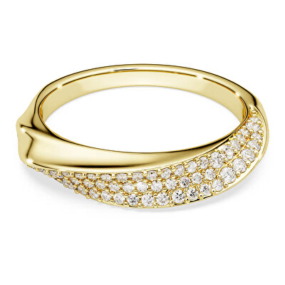 Swarovski - Pozlacený prsten s čirými zirkony Classica 5746018