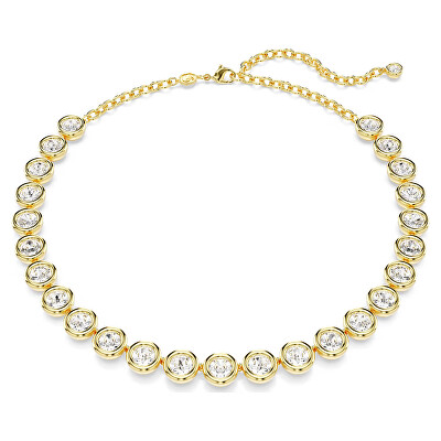 Swarovski - Blyštivý tenisový náhrdelník s čirými krystaly Imber 5682585