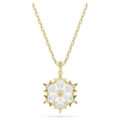 Swarovski - Pozlátený náhrdelník Snehová vločka Magic 5757788