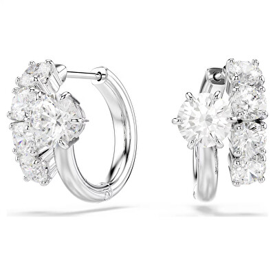 Swarovski - Úchvatné kruhové náušnice Matrix 5753572