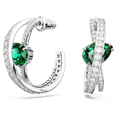 Swarovski - Půvabné kruhové náušnice s krystaly Hyperbola 5665334