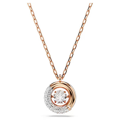 Swarovski - Půvabný bronzový náhrdelník se zirkony Dextera 5692257