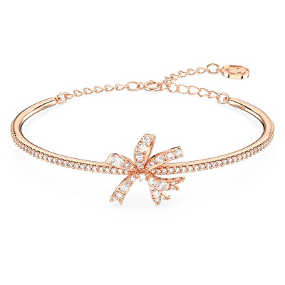 Swarovski - Půvabný bronzový náramek s mašličkou Volta 5647565