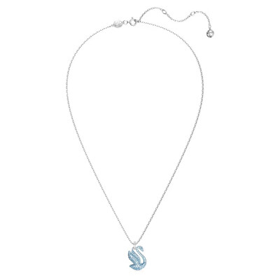 Swarovski - Půvabný náhrdelník s modrou Labutí Iconic Swan 5660594