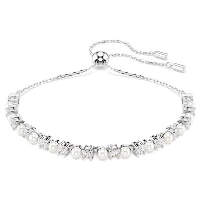 Swarovski - Půvabný náramek se zirkony a křišťálovými perlami Matrix 5689633