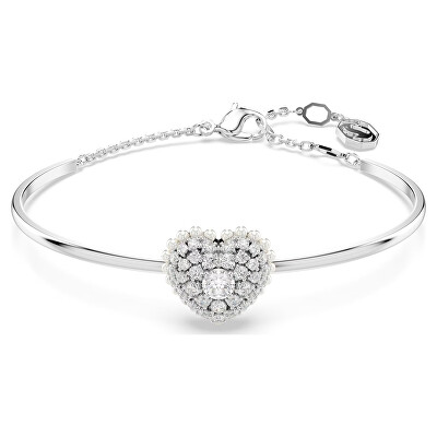 Swarovski - Půvabný náramek Srdce se zirkony Hyperbola 5684385