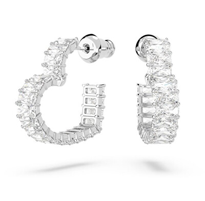 Swarovski - Romantické srdíčkové náušnice s čirými Swarovski zirkony Matrix 5653170