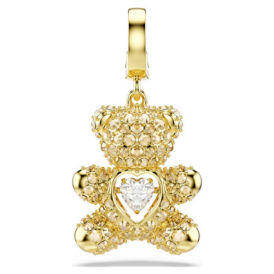Swarovski - Pozlacený přívěsek Medvídek s krystaly Idyllia 5743147