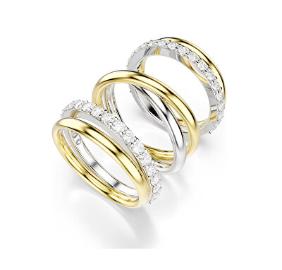 Swarovski - Sada bicolor prstenů se zirkony Hyperbola 5740411 (3x prsten)