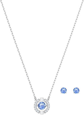 Swarovski - Souprava šperků s modrými krystaly SPARKLING DANCE 5480485