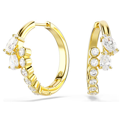 Swarovski - Moderné kruhové náušnice so Swarovski zirconia Mesmera 5761975