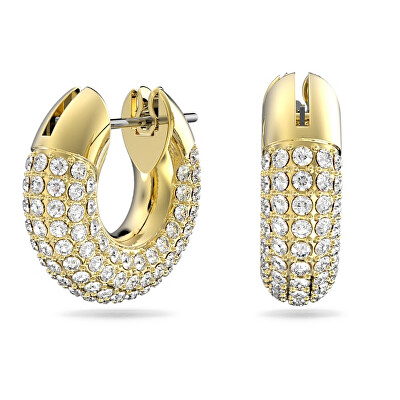 Swarovski - Stylové pozlacené kruhové náušnice Dextera 5636530