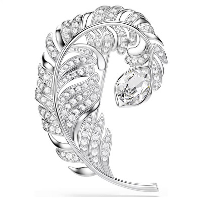 Swarovski - Třpytivá brož Pírko se Swarovski krystaly Idyllia 5747549