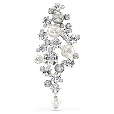 Swarovski - Krásna brošňa s perlami a kryštálmi Swarovski Constella 5722516