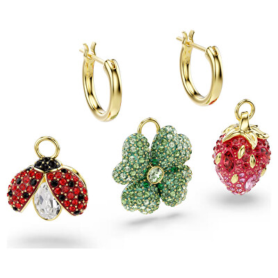Swarovski - Sada pozlacených náušnic s přívěsky Idyllia 5742681 (2x náušnice, 3x přívěsek)