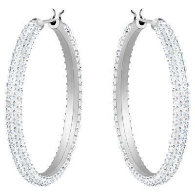 Swarovski - Třpytivé kruhové náušnice Stone 5389432