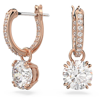 Swarovski - Třpytivé náušnice kroužky s přívěsky 2v1 Constella 5639975