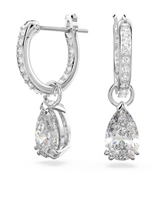 Swarovski - Třpytivé náušnice kroužky s přívěsky 2v1 Millenia 5636716