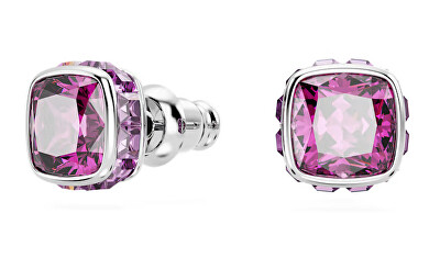 Swarovski - Třpytivé náušnice pro ženy narozené v únoru Birthstone 5660797