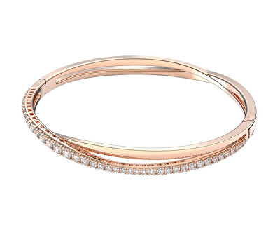Swarovski - Třpytivý bronzový náramek Twist 5620552