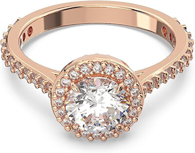 Swarovski - Třpytivý bronzový prsten se Swarovski krystaly Constella 563940