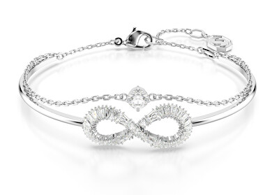 Swarovski - Třpytivý náramek Nekonečno se zirkony Hyperbola 5684049