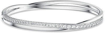Swarovski - Třpytivý pevný náramek TWIST 5572725