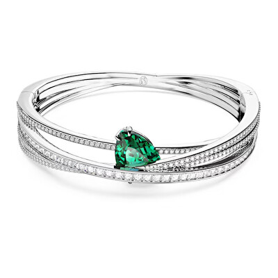 Swarovski - Třpytivý pevný náramek TWIST 5665326