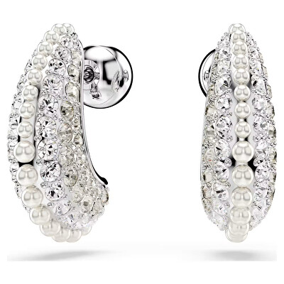 Swarovski - Visací náušnice s krystaly a křišťálovými perlami Sublima Tear Drop 5692107