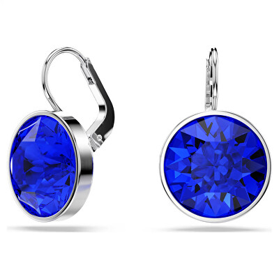 Swarovski - Výrazné náušnice s tmavě modrým krystalem Bella 5724292