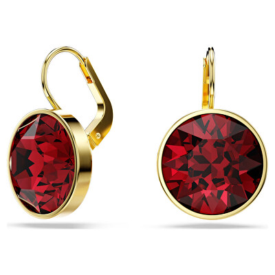 Swarovski - Výrazné visací náušnice s červeným krystalem Bella 5724288