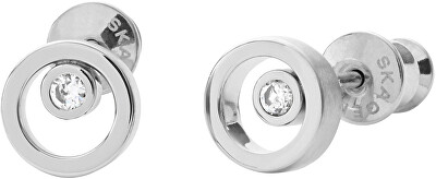 Skagen - Dámské ocelové náušnice s krystalem SKJ0836040