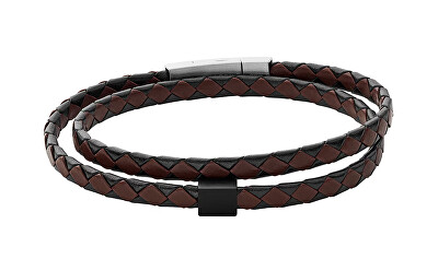 Skagen - Dvojitý kožený náramek pro muže Hulsten SKJM0185998